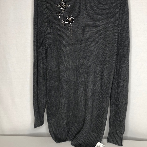 Inc size XL Embellished Tunic Turtleneck Sweater - Picture 4 of 7